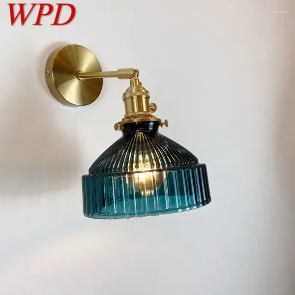 Lampes murales WPD Lampe en laiton nordique Intérieur Salon Chambre Chevet Moderne El Corridor Couloir