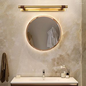 Appliques murales YEBMLP Moderne Cuivre Miroir Lumière Noir Doré Vanité Lampe LED Salle De Bains Toilette Maquillage Armoire Dressing Éclairage