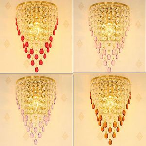 Appliques murales Golden TV fond cristal oeuf suspendu chambre chevets couloir luxe applique murale salon européen applique murale