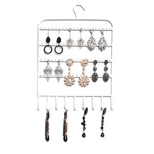 Support mural maison vitrine boucle d'oreille support étagère support collier cintre stockage Portable métal bijoux affichage organisateur crochets316G