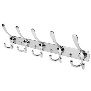 Wall Mount Haak Roestvrijstalen Jas Robe Hoed Kleding Heavy Duty Hanger Rack Badkamerbenodigdheden 220311