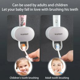 Muur gemonteerd automatische tandpasta dispenser squeezers badkamer accessoires tandpasta houder dispensador pasta dientes