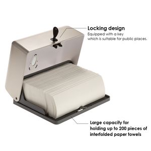 Muur gemonteerde badkamer tissue dispenser met toetsen waterdicht toiletpapierhouder Napkin Tissue Storage Box voor thuishotel