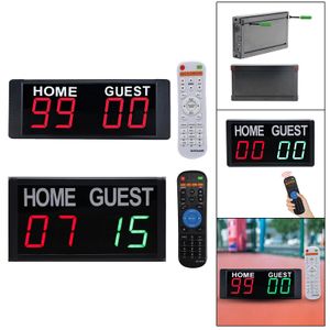 Muur gemonteerd elektronisch digitaal scorebord voor basketbalvoetbal bokssporten EU -plug