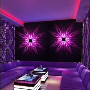 Applique murale LED d'intérieur, Projection LED colorée, Luminaire Mural de fond pour la maison el KTV Bar311H