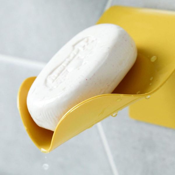Soporte de jabón montada en la pared Baño colgante de jabón para jabón de ducha platos de ducha de jabón desagüe de plástico bandeja de jabón