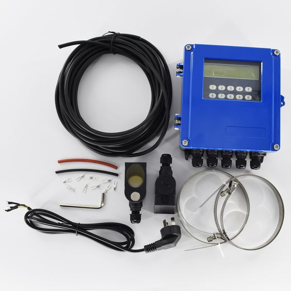 Débitmètre à ultrasons mural TDS-100F débitmètre d'eau pince sur transducteurs M2 DN50mm-700mm