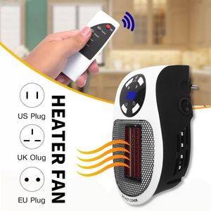 Mini calentador de aire eléctrico con salida de pared, ventilador de espacio portátil, ventilador de escritorio, hogar, oficina, velocidad del ventilador, calor solar pequeño