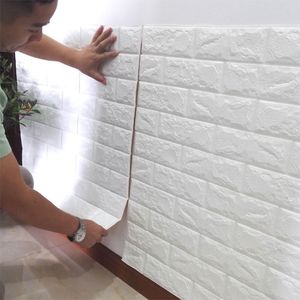 Wandpapier Home Decor wallpapers voor woonkamer 3D Wallpaper Zelfklevend reli￫f Waterdichte geluiddichte moderne 70x77cmx3mm muursticker 99 V2
