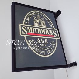 Wall Projecting Lightbox 60x100cm advertentiebord waterdichte dubbelzijdige magnetische panelen muurprojectie montage met houten kastpakking