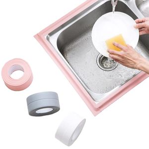 Wandstickers 1 Rol badkamer douche wastafel bad afdichtingsstrook tape PVC zelfklevende waterdichte sticker voor keuken