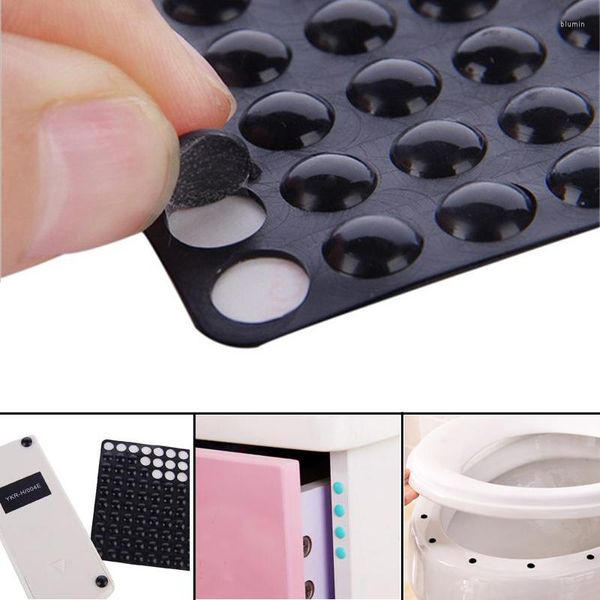 Stickers Muraux 100 Pcs Auto-Adhésif Tampon Pare-chocs Toilettes Tiroir Porte Armoires Anti-collision Caoutchouc Antidérapant Silicone Pieds Pad