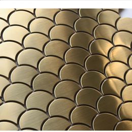 Muurstickers 11 stks / pack, 30x30cm, luxe goud zilver 304 # metalen mozaïektegels, thuis / kantoor / winkel / showroom decor tegels, 4 kleurenoptie