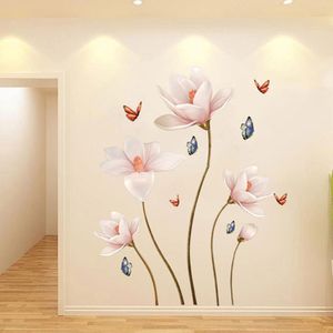 Wandstickers 11270cm PVC Verwijderbare 3d vlinderbloem kleurrijke sticker voor woonkamer slaapkamer badkamer home