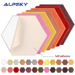 Stickers muraux 12pcs hexagone panneaux d'insonorisation auto-adhésifs insonorisant panneau acoustique étude chambre pépinière décor maison 230307