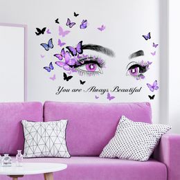 Wandstickers 1 st Butterfly Figuur Grafische sticker Moderne zelfklevende kunst Decal voor Home Decor 230822