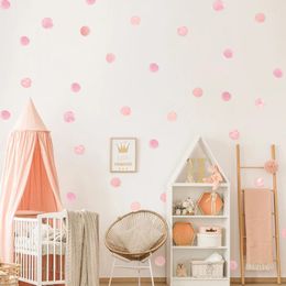 Autocollants muraux 2024 36 PCS / Set Aquarelle Polka Dot Decs For Kids Room DIY DÉCOR HOME pour protéger la santé du bébé