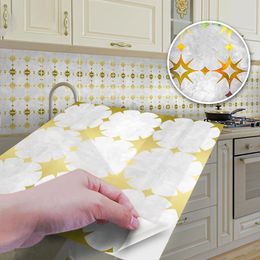 Stickers muraux 20x20 cm dorure étoile mosaïque carrelage autocollant étanche bricolage pour salle de bain cuisine camping-car décor 231010