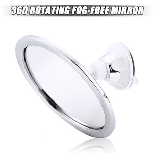 Stickers muraux 360 degrés Rotation sans buée ventouse douche rasage miroir salle de bain salle de bain sans buée maquillage 230330