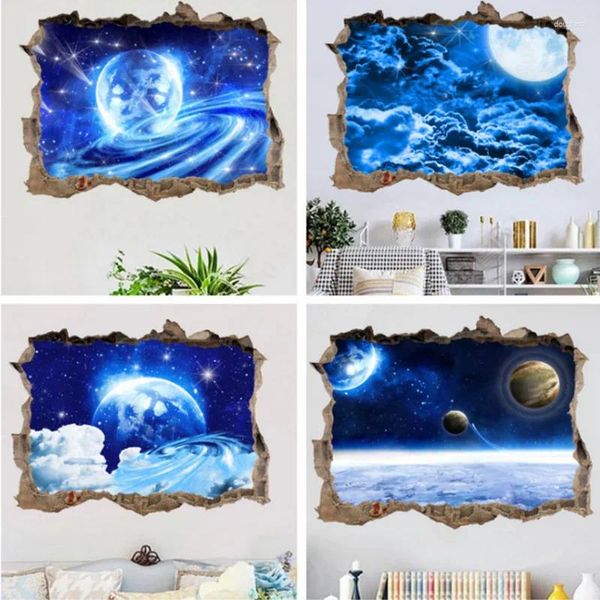 Autocollants muraux 3D Starry Sky Sticker Home Decoration Cartoon Kid