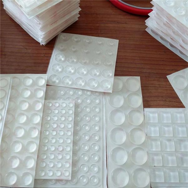 Stickers muraux 50pcs crash pad protection auto-adhésif tapis de silicone tapis de porte antidérapant maison transparente pour tiroir armoire pieds meubles