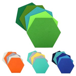 Pegatinas de pared 5 unids/set tablero de fieltro hexagonal pegatina hexagonal multifunción 3D decorativo mensaje para el hogar autoadhesivo habitación de niños BWall