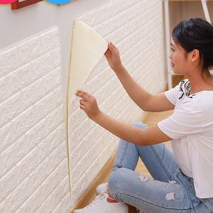 Muurstickers 70x38 Pe Foam 3D Papier Safty Home Decor Wallpaper DIY Brick Woonkamer Kinder Slaapkamer Decoratieve Sticker