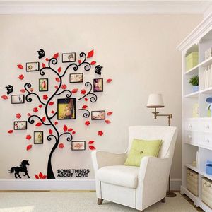 Stickers muraux 82x100cm bricolage papier peint 3D HD arbre généalogique autocollant Po décoration affiche décalcomanie enfant chambre maison