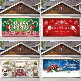 Muurstickers Banner Kerstmis Halloween Vakantie Decoratie 3D Decorpapier voor Woonkamerdeur Club Garage 230928