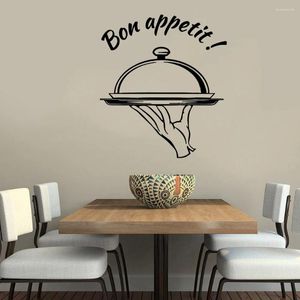 Autocollants muraux Beauty Bon appetite Home Decor for Kids Rooms Decoration Decal imperméable art