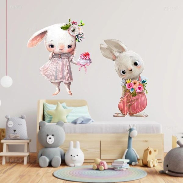 Autocollants muraux de dessin animé mignon Date pour bébé, sparadrap de décoration de maison, décor de chambre de fille et de garçon, bricolage mat amovible