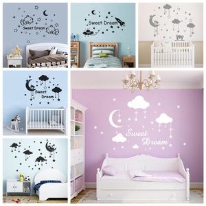 Wall Stickers Cartoon Sweet Dream Animal Lover Home Decoratie accessoires voor kinderkamer kinderen sticker decor