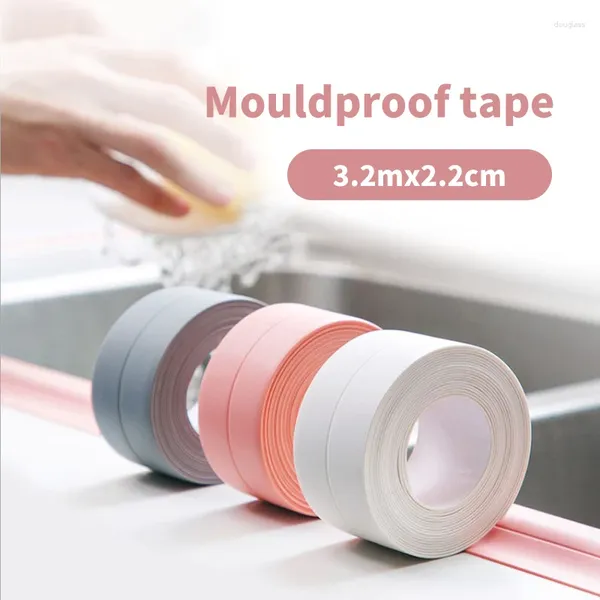 Pegatizas de pared Caulk Strip Sellador Tape para bañera Sellado de sellado Autorista Sellado Contador de alimentación Ducha de baño