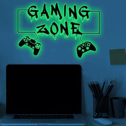 Wall Stickers Cosmic Starry Sky Game Handle Game Zone Video Game Decor Luminous Creative Decorative Glow in the Dark Wall Sticker for Living 230329