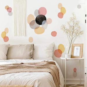 Autocollants muraux décalcomanies artisanat grand polka coloré pour les enfants chambre de chambre de chambre cadeau beau décor