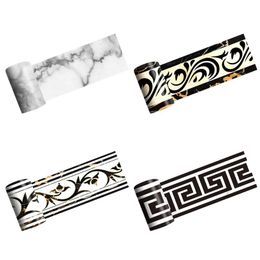 Pegatinas de pared, placa base creativa, autoadhesivo, azulejos impermeables, línea de cintura, pegatina de mosaico, película decorativa para baño, cocina y hogar