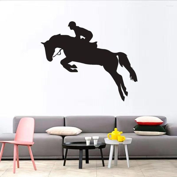 Stickers muraux créatif cheval animal autocollant salon chambre décorations pour la maison bricolage pour chambres d'enfants décor mural