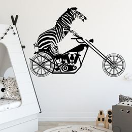 Muurstickers Leuke Zebra Decoratieve Sticker Waterdichte Woondecoratie voor Kinderen Kamers Decal Mural Woonkamer Muraux