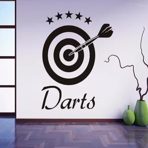 Muurstickers Darts Decal Doel Sport Verwijderbaar Voor Woonkamer Speelt Slaapkamer Decoratie Accessoires X295