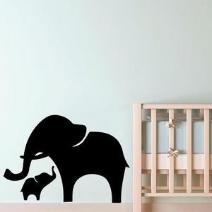 Stickers muraux décalcomanie éléphant autocollant amovible bricolage papier peint pour salon enfants chambre pépinière décoration