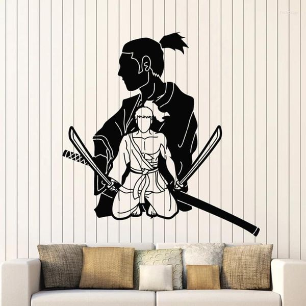 Calcomanías calcomanías calcomanías samurai oriental artes marciales japonesa guerrera espada muralwallwall