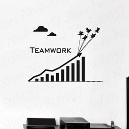 Wall Stickers Decal Teamwork Business Graphics Office Inspire Art Mural Uniek Gift WL829Wallwall
