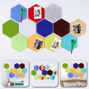 Autocollants muraux diy feutre hexagon puzzle po po message de message décoration pour enfants rangement suspendu