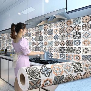 Muurstickers DIY Olie Proof Keuken Furnitur Zelfklevende Papel De Parede Badkamer Tegel 3D Waterdicht Vinyl Kast Behang 230616