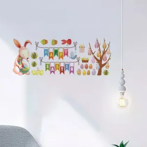 Muurstickers Pasen Decor Sticker Creatief Grappig Verwijderbaar DIY PVC Voor Slaapkamer Winkel Thuis