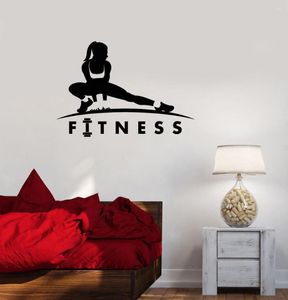 Autocollants muraux de Fitness, style de vie sain, Motivation sportive pour femmes et filles, autocollant artistique amovible, affiche murale W99