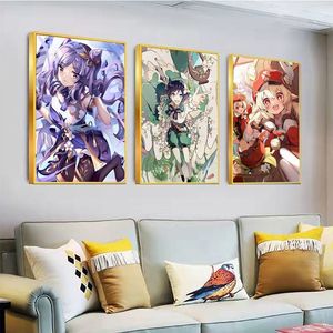 Stickers muraux Genshin Impact Affiches de films classiques Whitepaper Prints Art Esthétique Peinture 230613