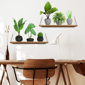 Pegatinas de pared, maceta verde para plantas, estante para sala de estar, comedor, sofá, decoración de fondo, papel, decoración del hogar, Mural, calcomanías autoadhesivas 230422