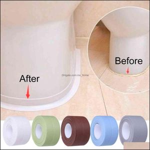 Wandstickers Home Decor Garden Decoratieve afdichting Cak Strip Tape PVC Zelfklevend Waterdichte Douche Wastafelsbad Rand voor keukenbadkamer