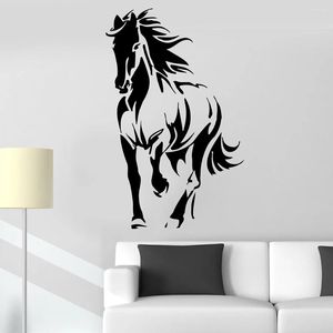 Muurstickers paarden silhouet dier sticker bedrijf mane pony mare sticker voor slaapkamer huisdecoratie woonkamer 6902